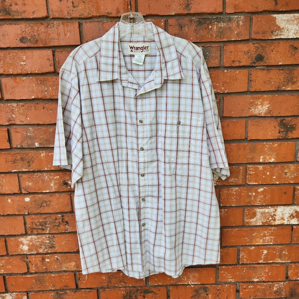 Men's Western Shirt with Wing Tip Collar Size XL